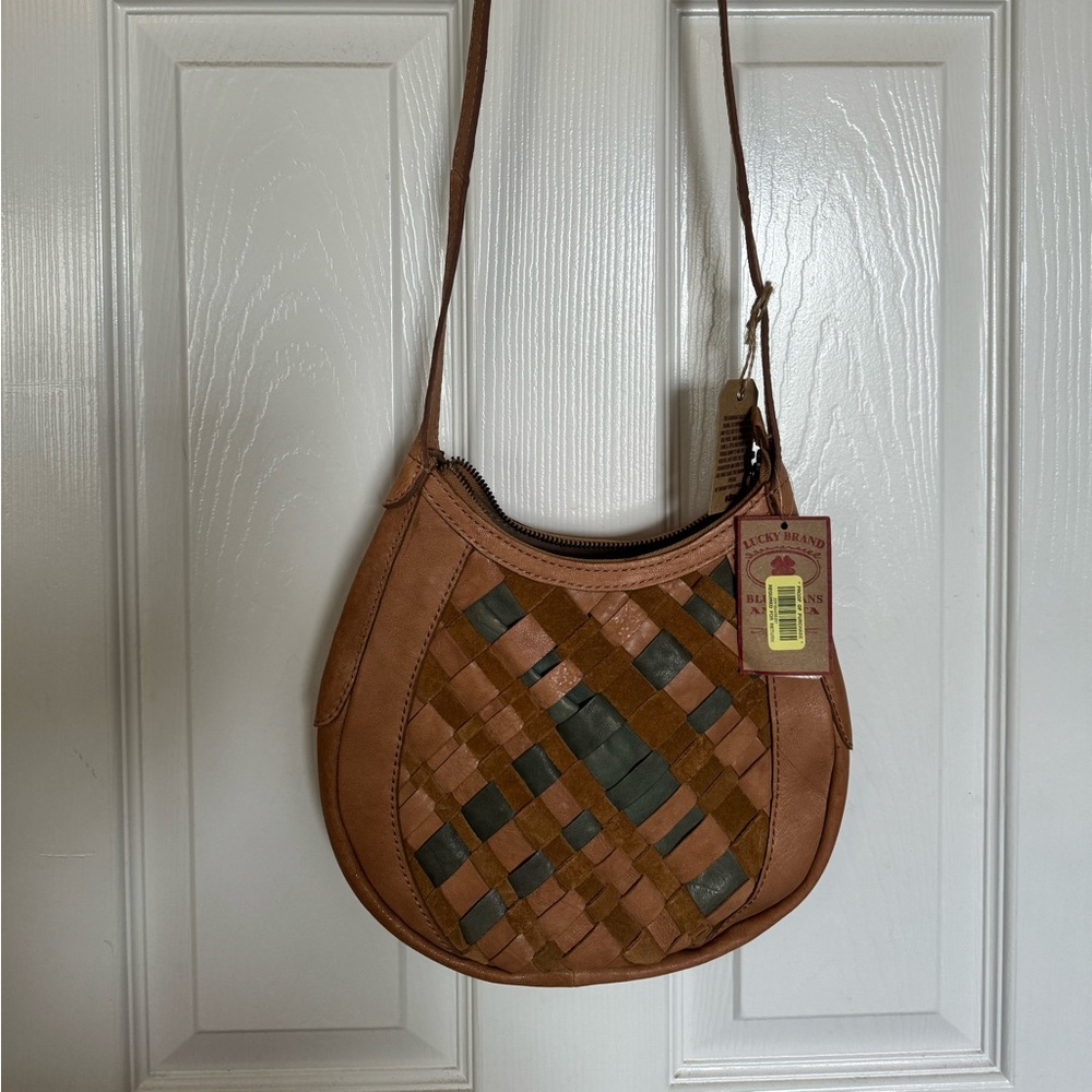 Lucky Brand, Multicolor Leather Weaved Crossbody